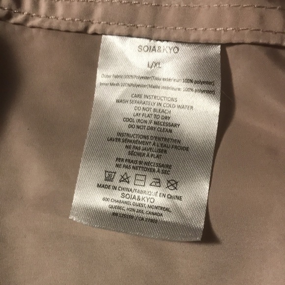 NWT Soia and Kyo light weight water repellent jacket - Picture 8 of 9